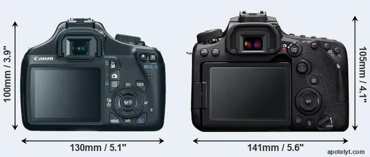 Comparison 1100D or 90D rear