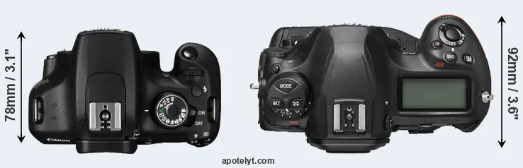 Compare 1200D versus D6 top