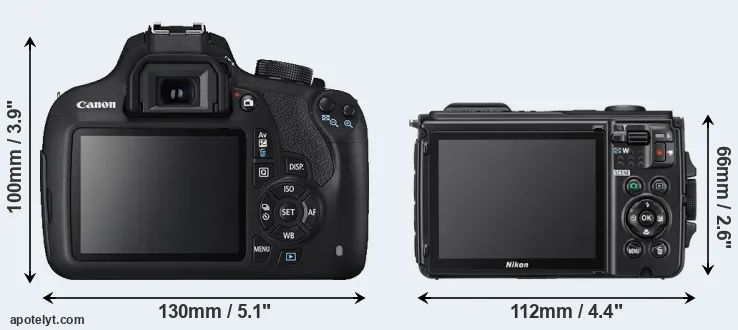 Comparison 1200D or W300 rear
