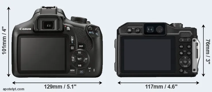 Comparison 1300D or FT7 rear