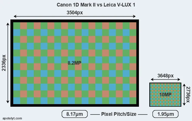 1D Mark II versus V-LUX 1 MP
