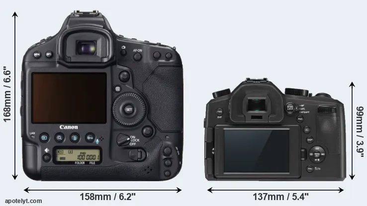 Comparison 1DX or V-LUX Typ 114 rear