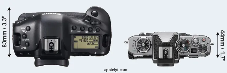 Compare 1DX versus Z fc top