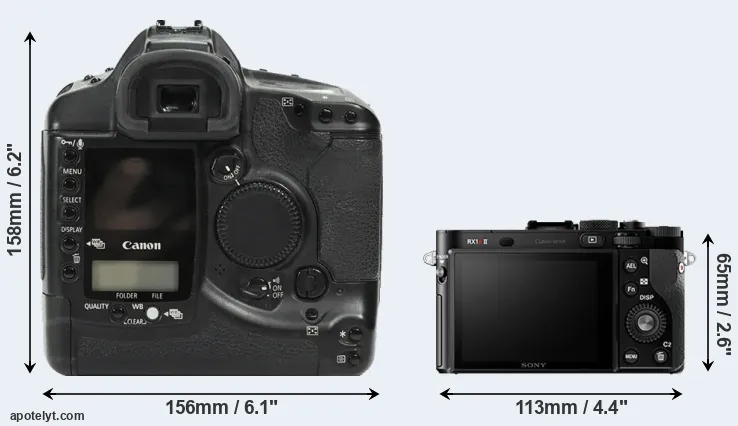 Comparison 1Ds or RX1R II rear