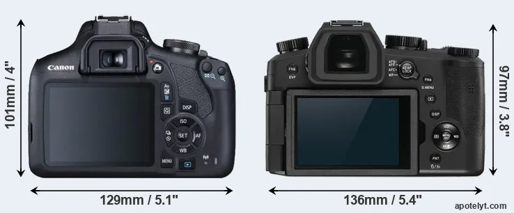 Comparison 2000D or V-LUX 5 rear