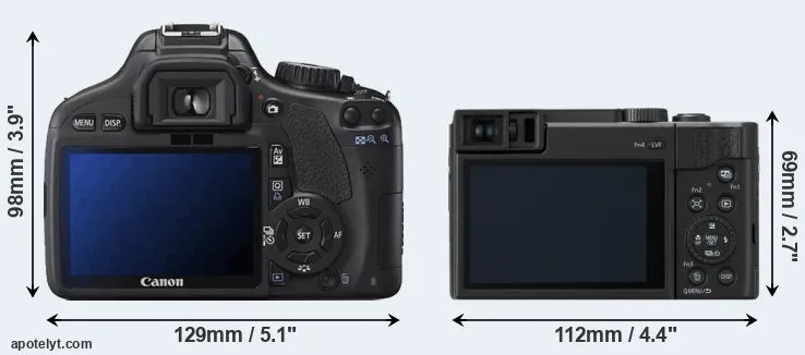 Comparison 550D or ZS80 rear