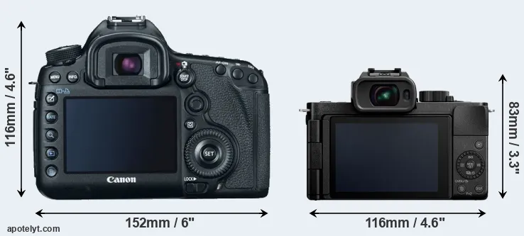 Comparison 5D Mark III or G110 rear