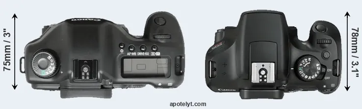 Compare 5D versus T6 top