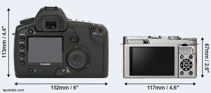 Comparison 5D or X-A2 rear