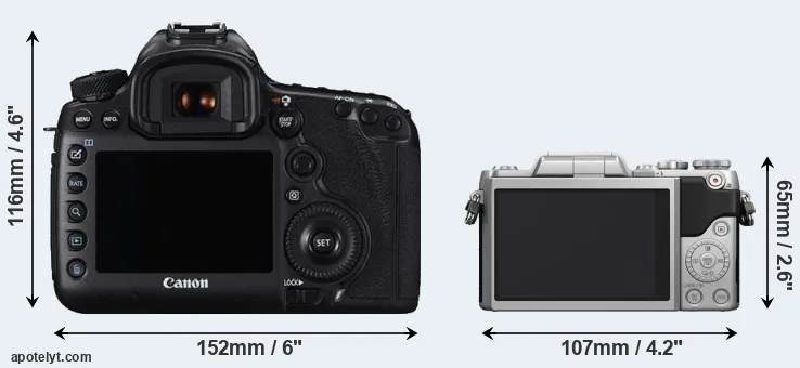 Comparison 5DS or GF7 rear