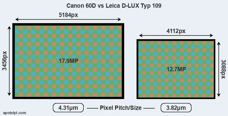 60D versus D-LUX Typ 109 MP