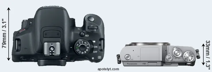 Compare 700D versus GX800 top