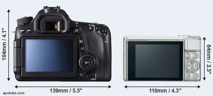 Comparison 70D or SX730 rear