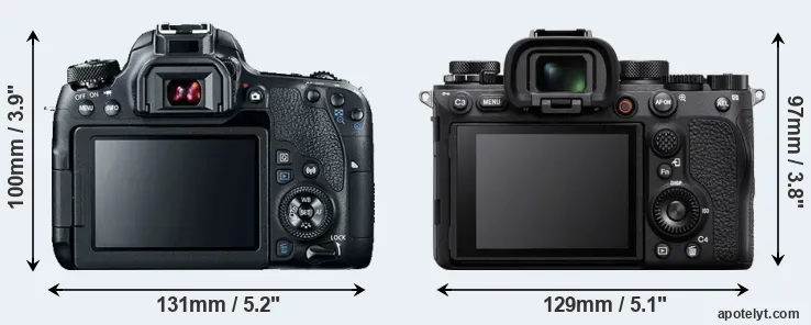 Comparison 77D or A1 rear