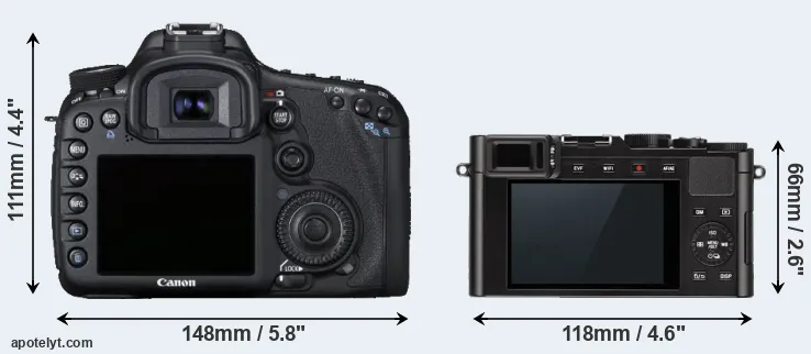 Comparison 7D or D-LUX Typ 109 rear
