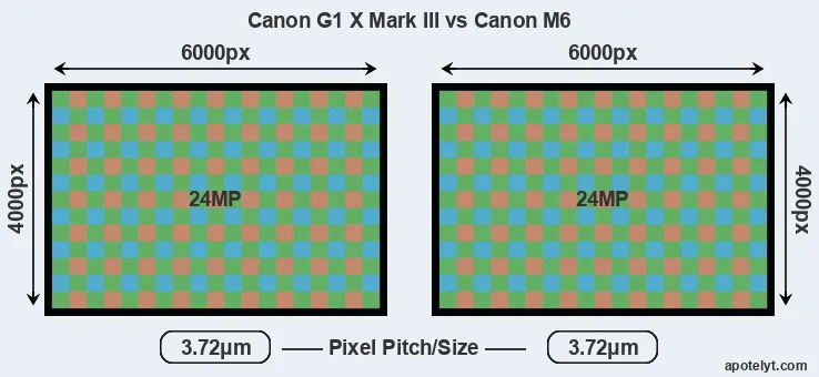 G1X Mark III versus M6 MP