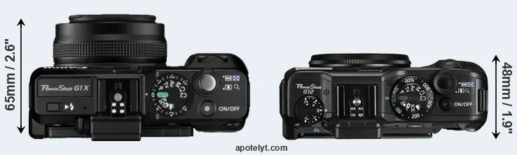 Compare G1X versus G12 top