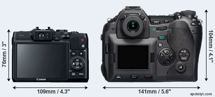 Comparison G16 or E-1 rear