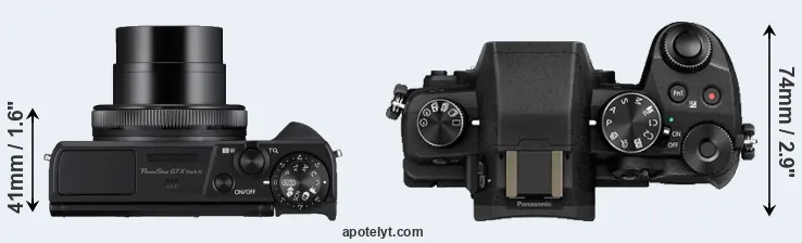 Compare G7X Mark III versus G85 top