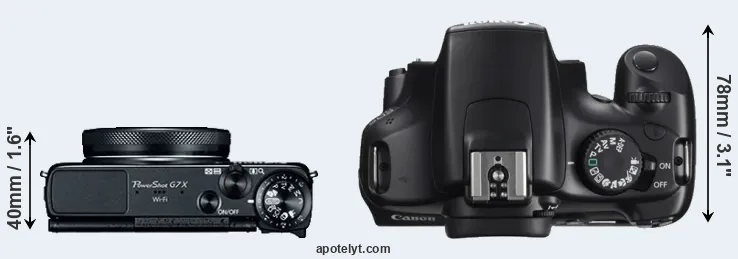 Compare G7X versus T3 top