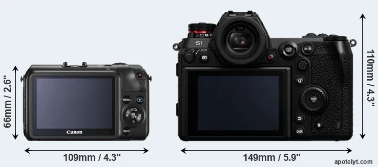 Comparison Canon M or S1 rear