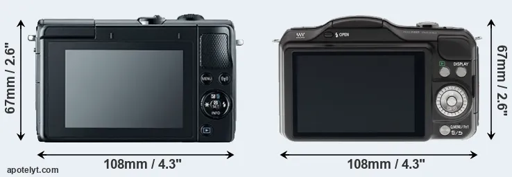 Comparison M100 or GF5 rear