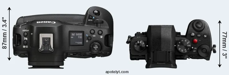 Compare R1 versus G97 top