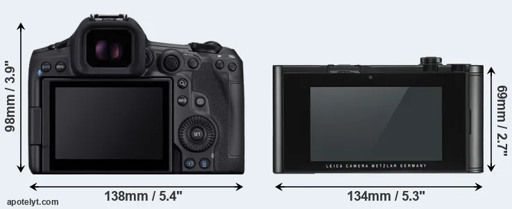 Comparison R5 Mark II or TL2 rear