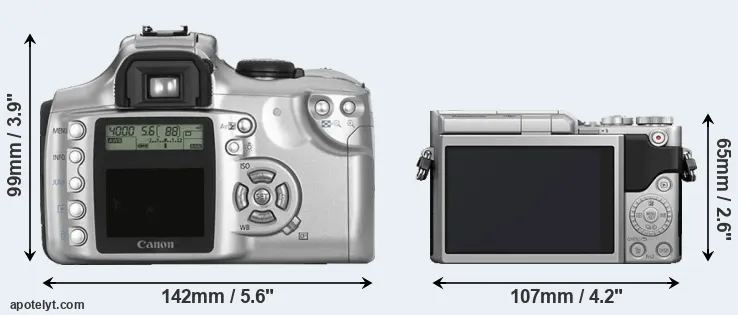 Comparison Rebel or GX800 rear