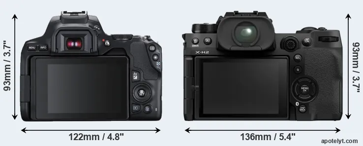 Comparison SL3 or X-H2 rear