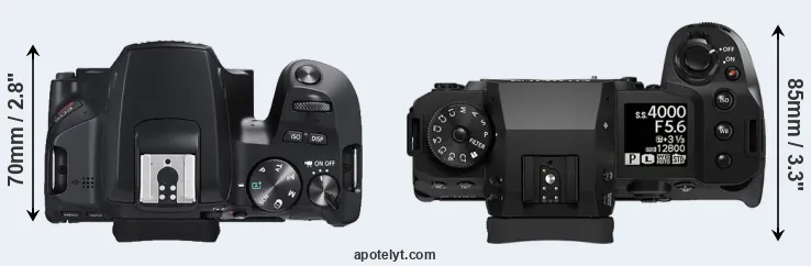 Compare SL3 versus X-H2 top