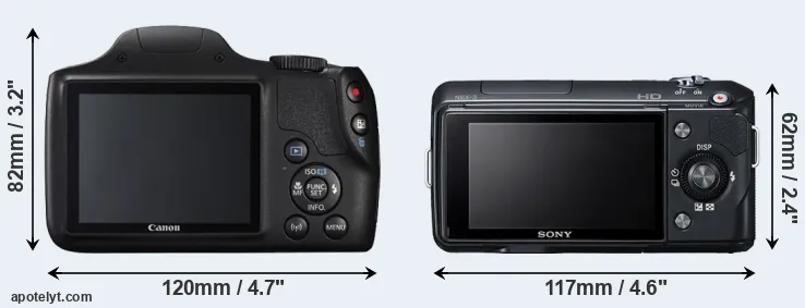 Comparison SX540 or NEX-3 rear