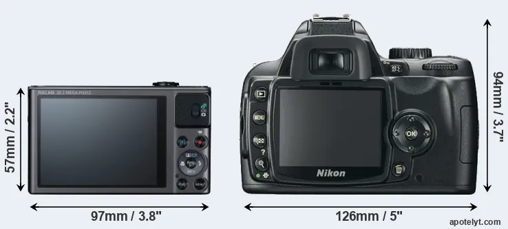 Comparison SX620 or D60 rear