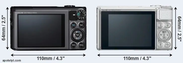 Comparison SX720 or SX730 rear