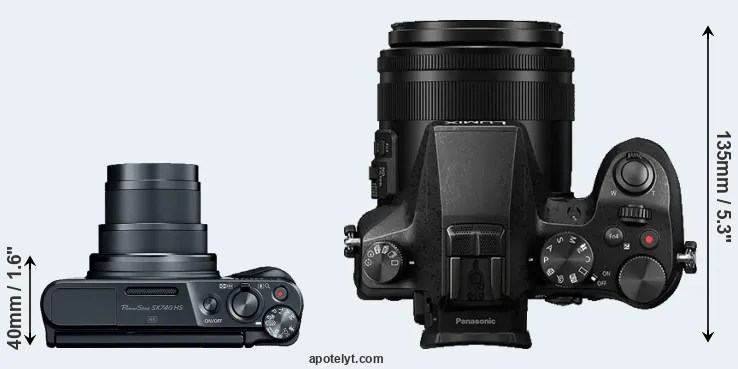 Compare SX740 versus FZ2000 top