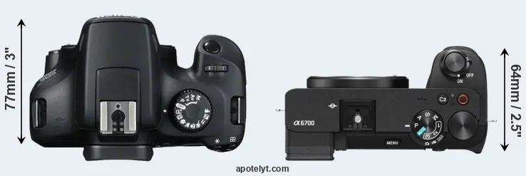 Compare T100 versus A6700 top