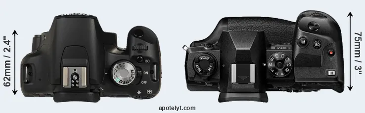 Compare T1i versus E-M1X top