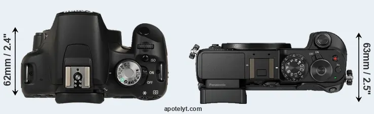 Compare T1i versus GX8 top