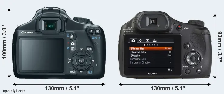 Comparison T3 or HX350 rear