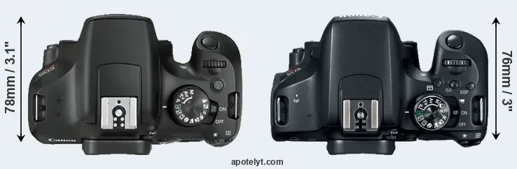Compare T6 versus T7i top