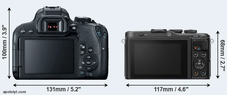 Comparison T7i or E-PL10 rear