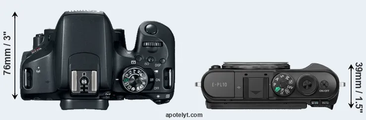 Compare T7i versus E-PL10 top