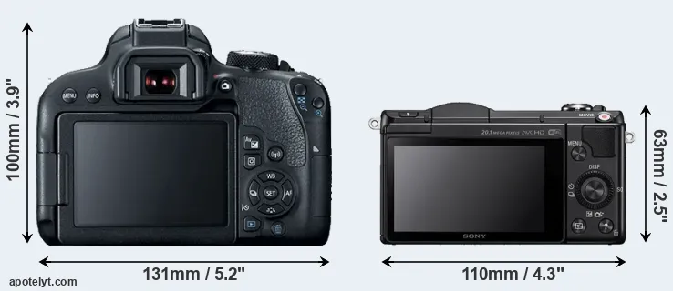Comparison T7i or A5000 rear