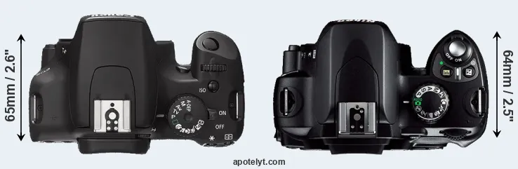 Compare XS versus D40 top