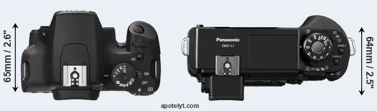 Compare XS versus L1 top