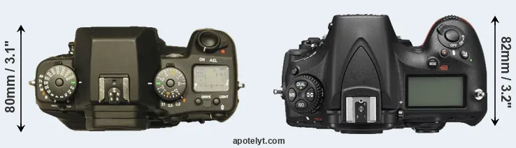 Compare N Digital versus D810 top