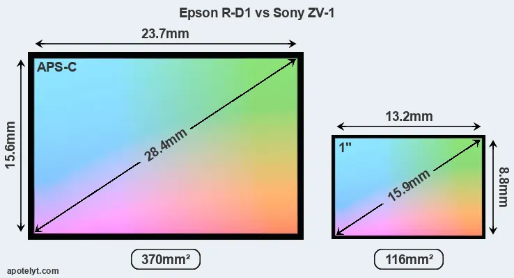 Epson R-D1 and Sony ZV-1 sensor measures