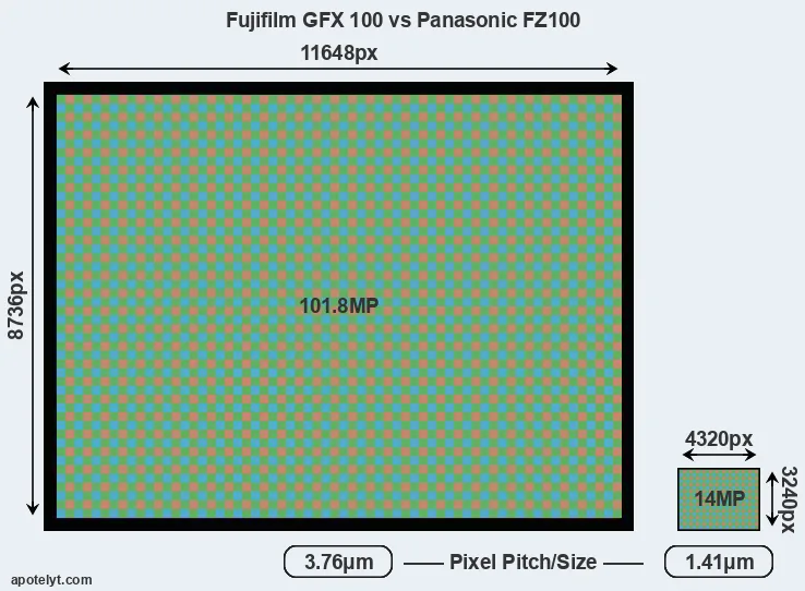 GFX 100 versus FZ100 MP