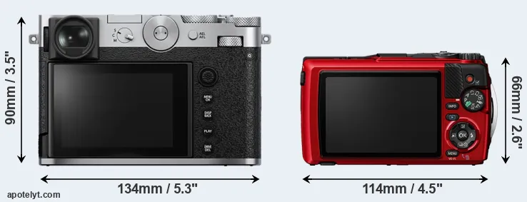 Comparison GFX 100RF or TG-7 rear