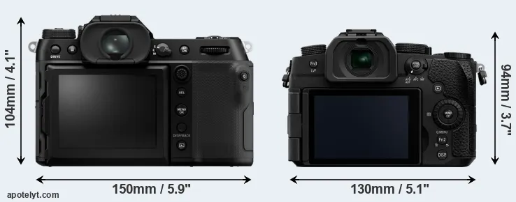 Comparison GFX 100S II or G97 rear